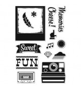 BasicGrey Hipster Cheese stamp set by Hero Arts